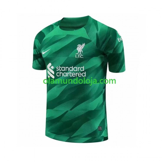 Camisola Liverpool Guarda-redes Homem Equipamento Primeiro 2023-2024 Manga Curta